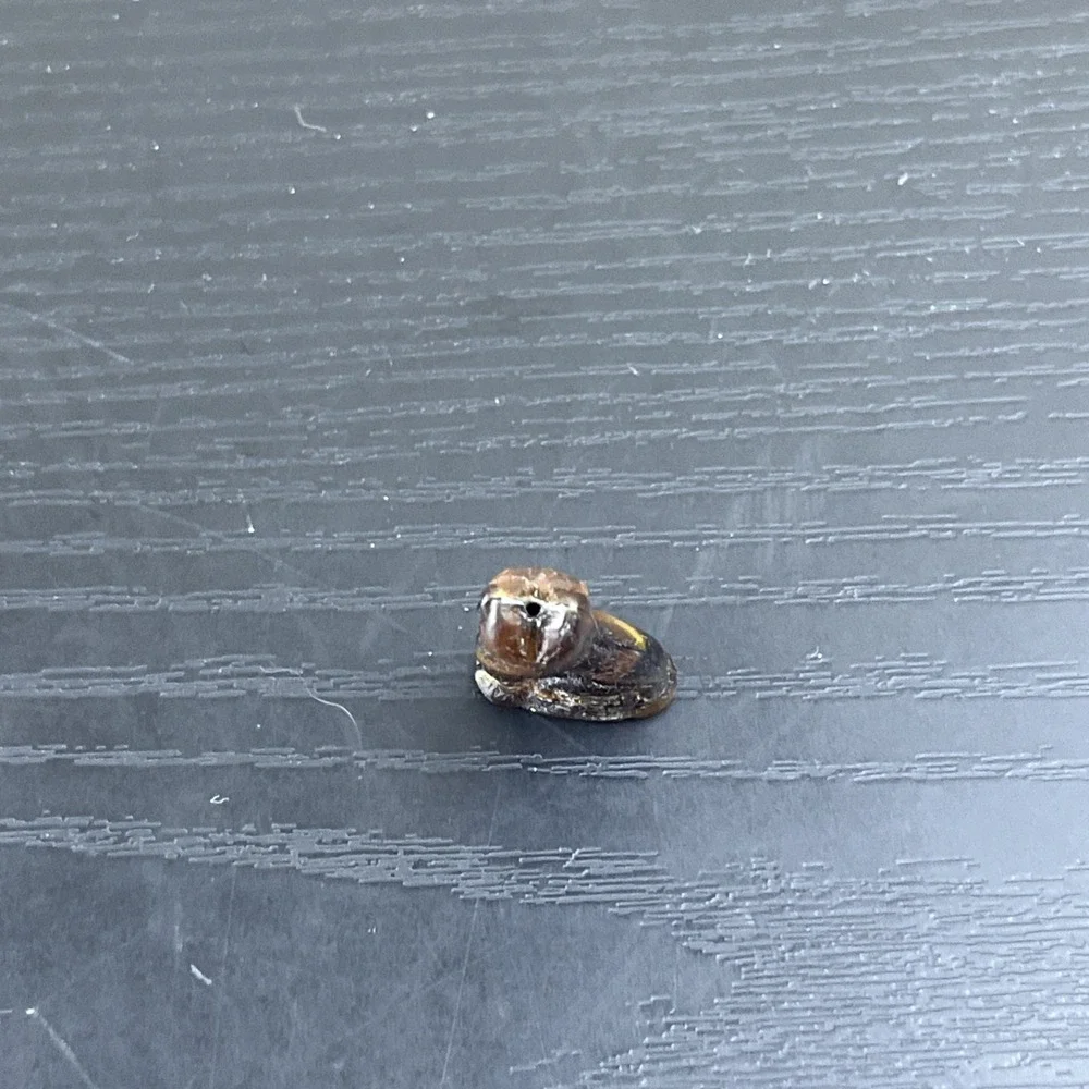 Mini Carved Gold Tiger Eye Cat Crystal Stone Animal Figurine Bead 1